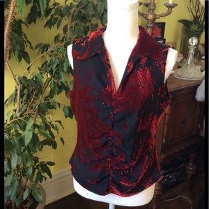 Karen Kane Pretty Sleeveless Vneck Blouse size 12P